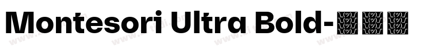 Montesori Ultra Bold字体转换